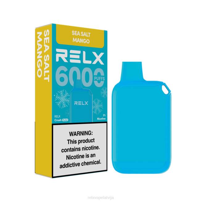 RELX Vape Latvija | jūras sāls mango RELX Crush Pocket 6000 ledus 2Z0613